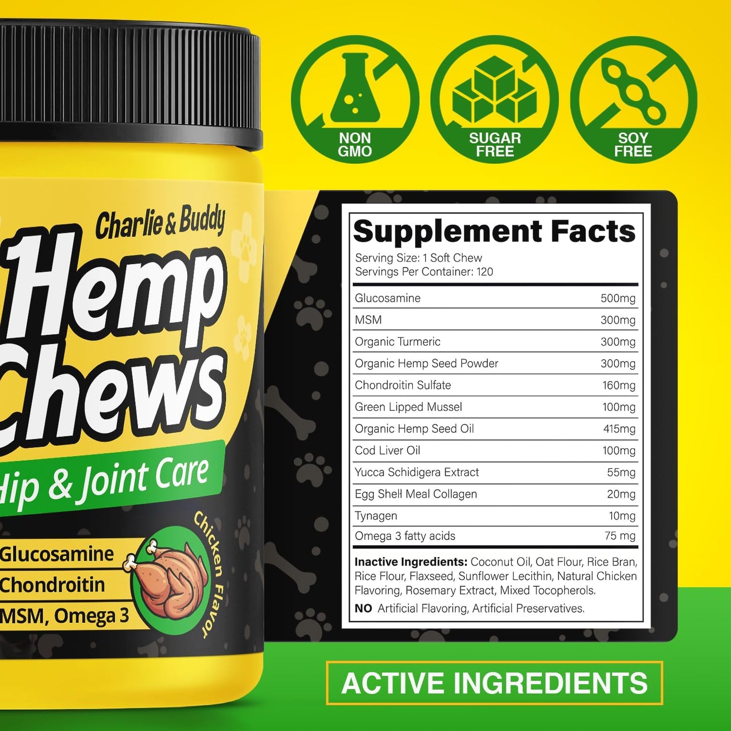 Hemp Joint Care Chews for Dogs™