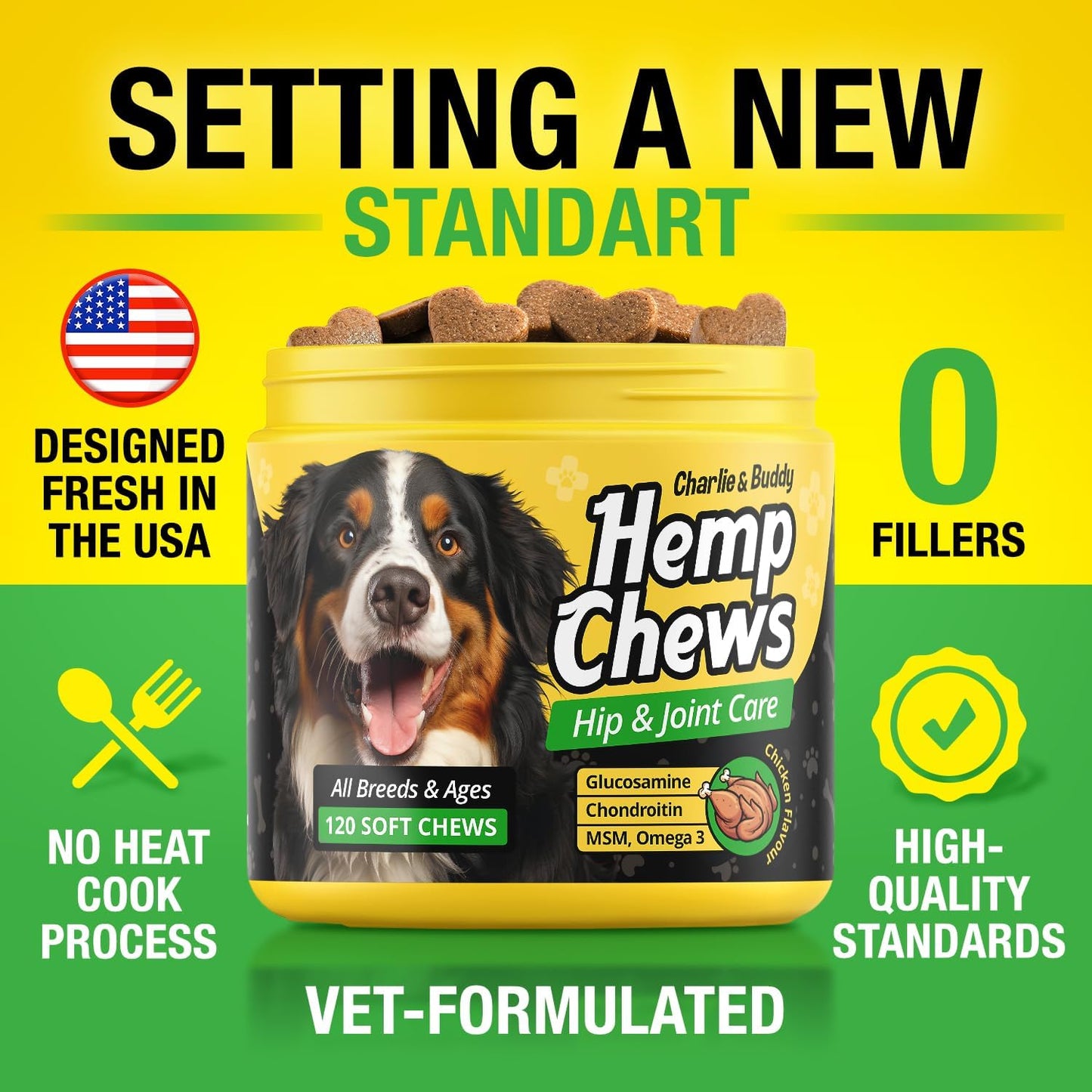Hemp Joint Care Chews for Dogs™